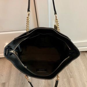 Coach Turnlock Leather Chain Tote